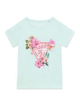 Guess Guess Tricou K6GI02 K6YW4 Verde Regular Fit