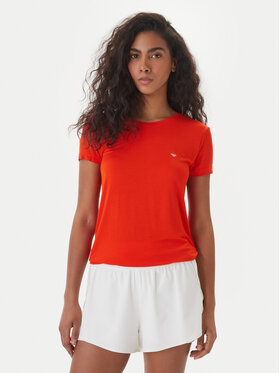 Emporio Armani Emporio Armani Футболка EW000408 AF19024 U5029 Кораловий Regular Fit