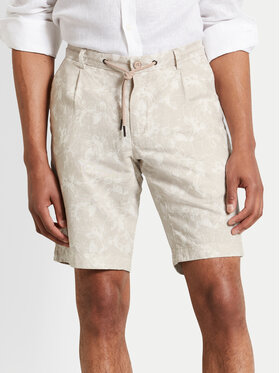Bugatti Bugatti Pantaloncini di tessuto 1949 56416A Beige Slim Fit