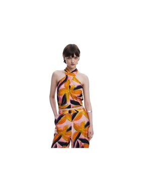 Desigual Desigual Top BLUS_EOS Rosso Regular Fit
