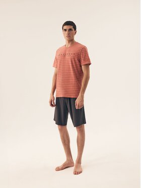 Henderson Henderson Piżama 42635 Koralowy Regular Fit