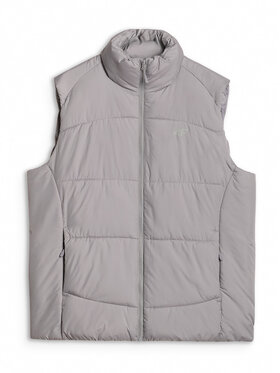 4F 4F Kamizelka MIDSHOP TEXTILE Szary Regular Fit