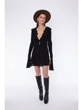 RÊVER DE MOI RÊVER DE MOI Sukienka MARINA BLACK DRESS Czarny Relaxed Fit