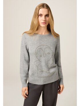 Oltre Oltre Maglione M017J005319N013 Grigio Regular Fit