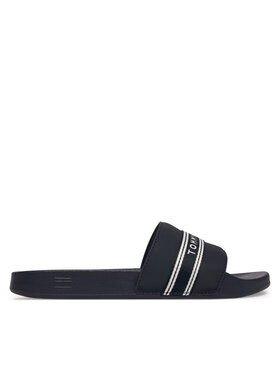 Tommy Hilfiger Tommy Hilfiger Klapki Logo Tape Webbing FW0FW09359 Granatowy