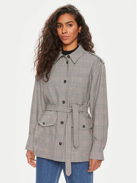 Tommy Hilfiger Tommy Hilfiger Hemdjacke WW0WW43316 Grau Regular Fit