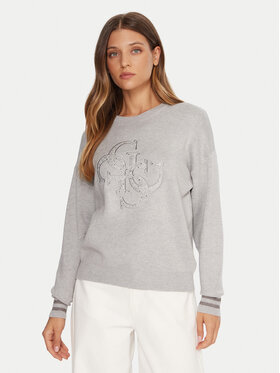 Guess Guess Пуловер W5BR42 Z26I2 Сив Relaxed Fit