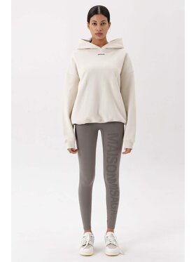 Misaga Misaga Bluza COTTON HOODIE Biały Relaxed Fit