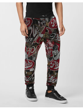 PHILIPP PLEIN PHILIPP PLEIN Teplákové kalhoty 25991 Černá Jogger Fit
