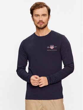 Gant Gant Longsleeve krekls Slim Archive Ls 2004057 Tumši zils Slim Fit