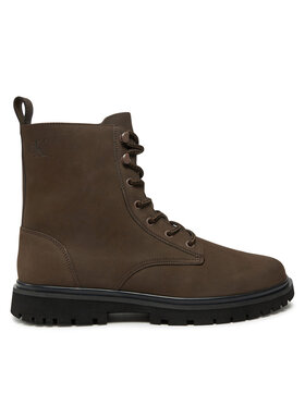 Calvin Klein Jeans Calvin Klein Jeans Schnürstiefeletten Eva Boot Mid Laceup Rebellious YM0YM01071 Braun