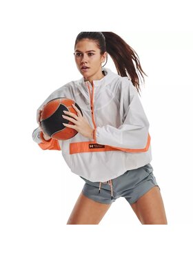 Under Armour Under Armour Kurtka anorak Rush Woven Anorak Biały Regular Fit