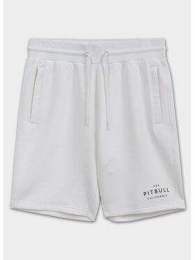 PITBULL PITBULL Szorty materiałowe SAMPSON Biały Regular Fit