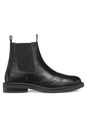 Geox Geox Členková obuv s elastickým prvkom D Serilda D56WYC 00043 C9999 Čierna