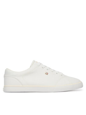 Tommy Hilfiger Tommy Hilfiger Tenis superge Th Low Profile Vulc Canvas FW0FW09102 Bela