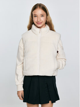 BIG STAR BIG STAR Kamizelka ZOJA Kremowy Basic Fit