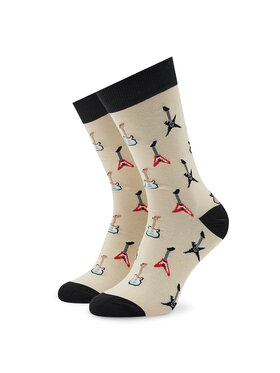 Stereo Socks Stereo Socks Дълги чорапи unisex Six String Бежов