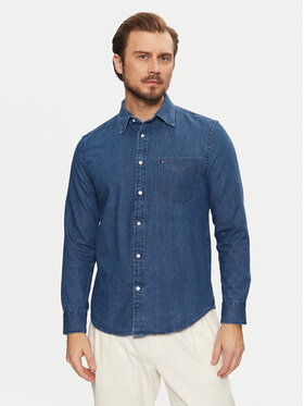 Tommy Hilfiger Tommy Hilfiger cămașă de blugi MW0MW37581 Albastru Regular Fit