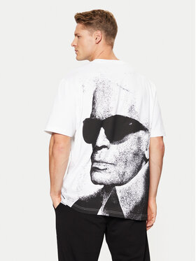Karl Lagerfeld Jeans Karl Lagerfeld Jeans T-Shirt A1M17113 Bílá Relaxed Fit