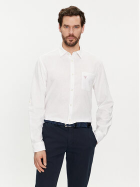 Guess Guess Camicia F4GH00 WG3L0 Bianco Regular Fit