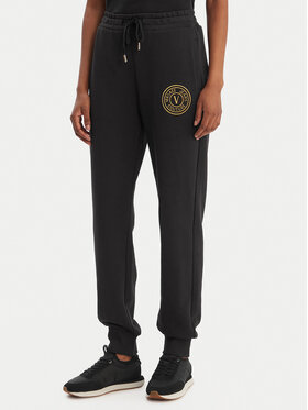 Versace Jeans Couture Versace Jeans Couture Melegítő alsó 80HAAT02 CF01T Fekete Regular Fit