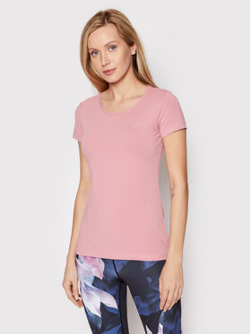 4F 4F T-Shirt H4L22-TSD350 Różowy Regular Fit