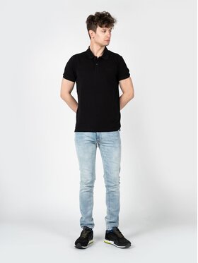 Iceberg Iceberg Polo F030631A Czarny Regular Fit