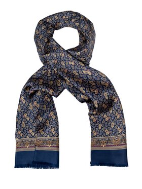 ALLORA BE UNIQUE ALLORA BE UNIQUE Scialle 100% silk Blu scuro