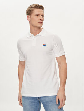 Save The Duck Save The Duck Poloshirt Ovidio DR1213M-BATE18 Weiß Regular Fit