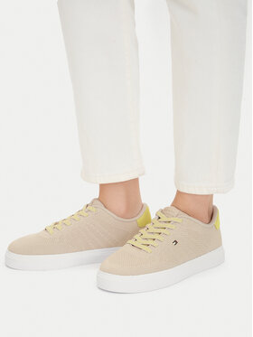 Tommy Hilfiger Tommy Hilfiger Αθλητικά Knit Cupsole FW0FW09289 Μπεζ
