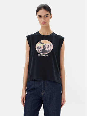 Levi's® Levi's® Top Graphic 001MW-0003 Čierna Standard Fit