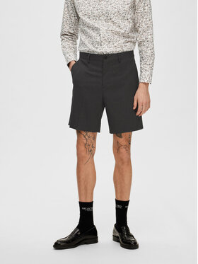 Selected Homme Selected Homme Šortky z materiálu 16088510 Šedá Slim Fit