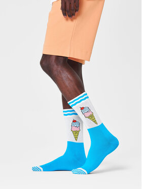 Happy Socks Happy Socks Unisex Magasszárú Zokni CRE01-6300 Kék