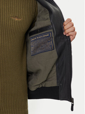 Μπουφάν δερμάτινο Aeronautica Militare φωτογραφία