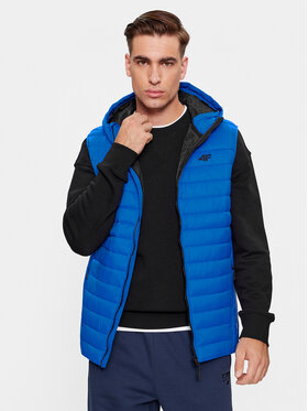 4F 4F Kamizelka 4FAW23TVESM063 Niebieski Regular Fit