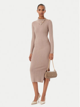 Guess Guess Pletena obleka W6RK01 Z2YJ2 Bež Regular Fit