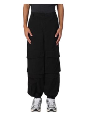 DISCLAIMER DISCLAIMER Spodnie cargo 24ids54548 Czarny Regular Fit