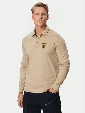 Aeronautica Militare Aeronautica Militare Polo majica 262PO1940UJ00663 Rjava Regular Fit