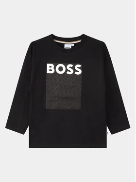Boss Boss Bluză J25O75 S Negru Loose Fit