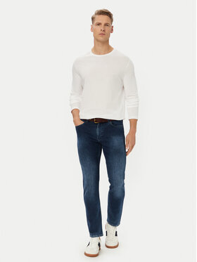 United Colors Of Benetton United Colors Of Benetton Longsleeve 3U53J1F05 Alb Relaxed Fit