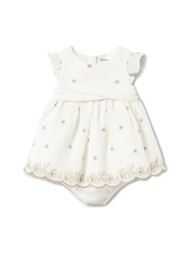 Mayoral Mayoral Elegantes Kleid 1856 Weiß Regular Fit