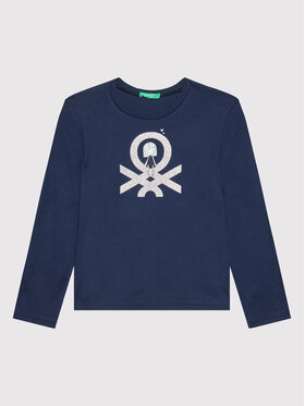 United Colors Of Benetton United Colors Of Benetton Halenka 3I9WG104K Tmavomodrá Regular Fit