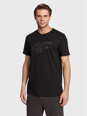 4F 4F T-Shirt H4Z22-TSM353 Czarny Regular Fit