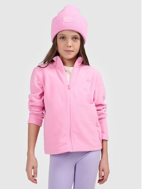 4F 4F Felpa di pile 4FJRSS26TFLEF507-56S Rosa Regular Fit