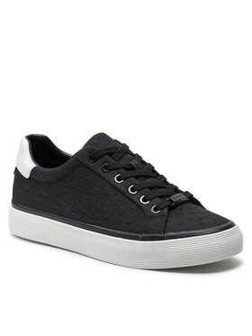 Calvin Klein Superge Vulc Lace Up Diam Fox Mono Jacq HW0HW01907 Črna