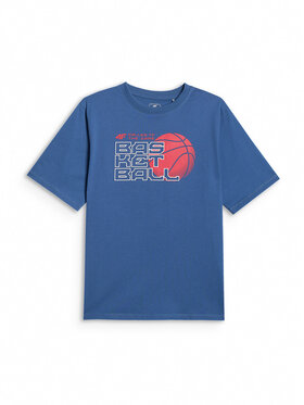 4F 4F T-Shirt THE GYM POWER Granatowy Loose Fit