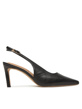 Tommy Hilfiger Tommy Hilfiger Magassarkú Squared Toe FW0FW08636 Fekete