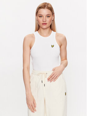 Lyle & Scott Lyle & Scott Top Ribbed Vest TSW1604V Biela Slim Fit
