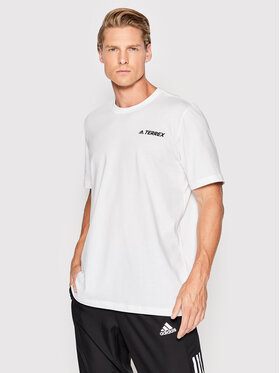 adidas adidas T-Shirt Terrex Mountain Graphic HE1767 Λευκό Regular Fit