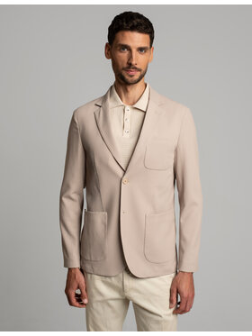 Borgio Borgio Marynarka genoni Beżowy Slim Fit
